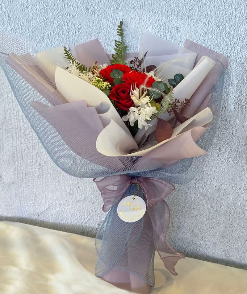永生花束  畢業花束 永生玫瑰  情人節 花束 花禮