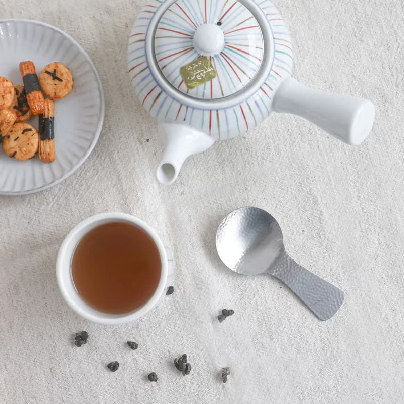 SALUS日本製 和風鎚目紋茶葉匙