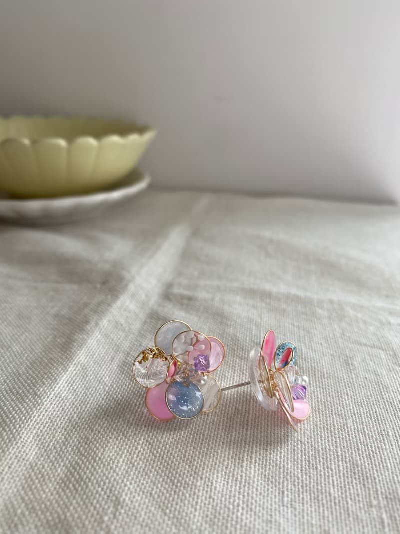 美國銅線花、耳環、耳夾