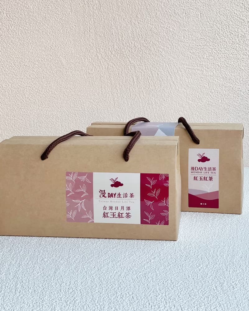 漫Day生活茶 紅玉紅茶茶包 手提禮盒組-30入袋茶包 日月潭紅茶