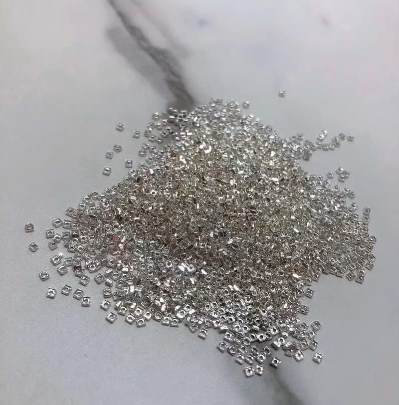 碎銀子 天然淡水珍珠 紫色珍珠 通體純銀 項鏈