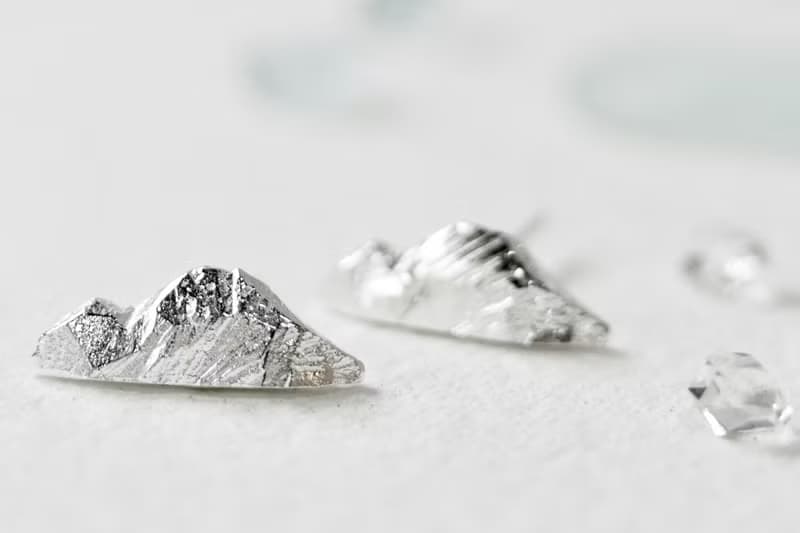 小山丘耳環 Tiny Mountain Earrings 風景系列 925純銀
