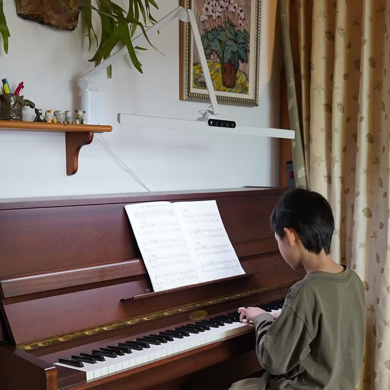 【書桌用品】80cm TIMAX PRO鈦星白 | LED護眼檯燈 | 喜光全光譜