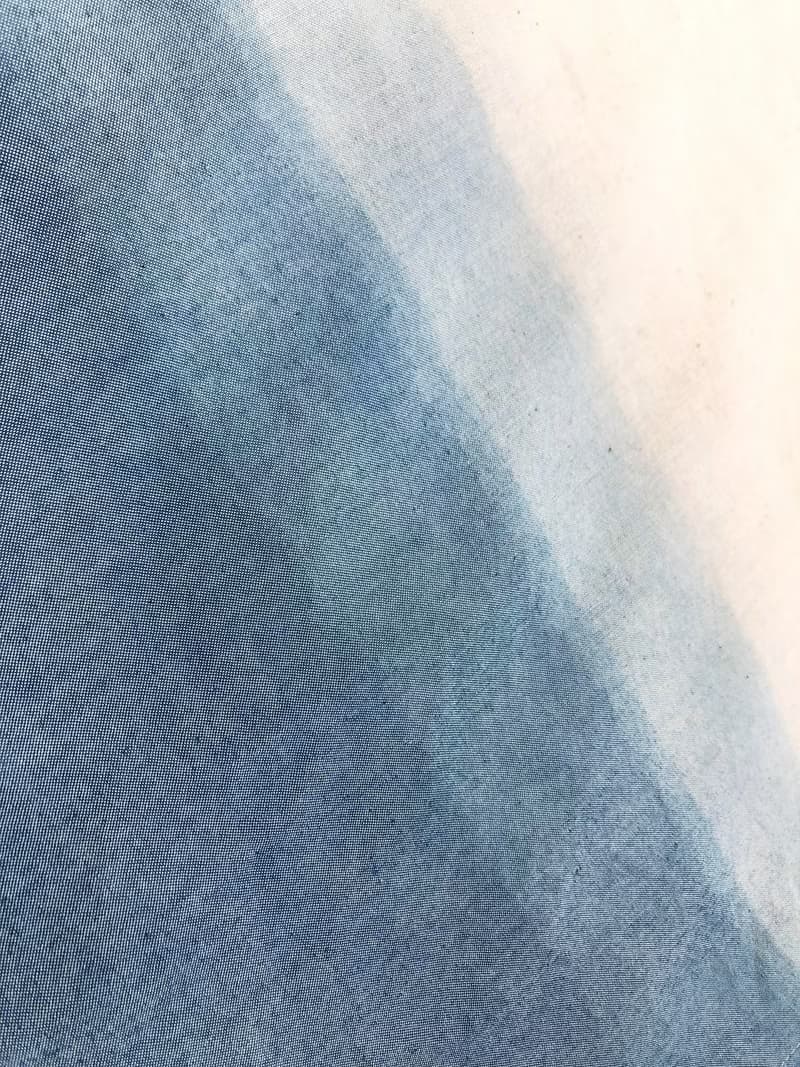 有機棉藍染日式短門簾 Organic Cotton