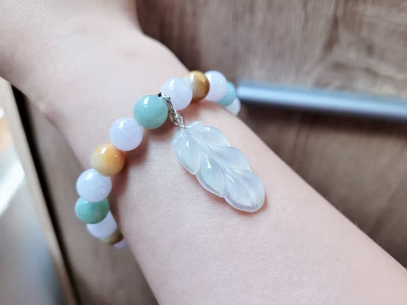 【純翠】天然翡翠  事業有成多寶冰珠手串