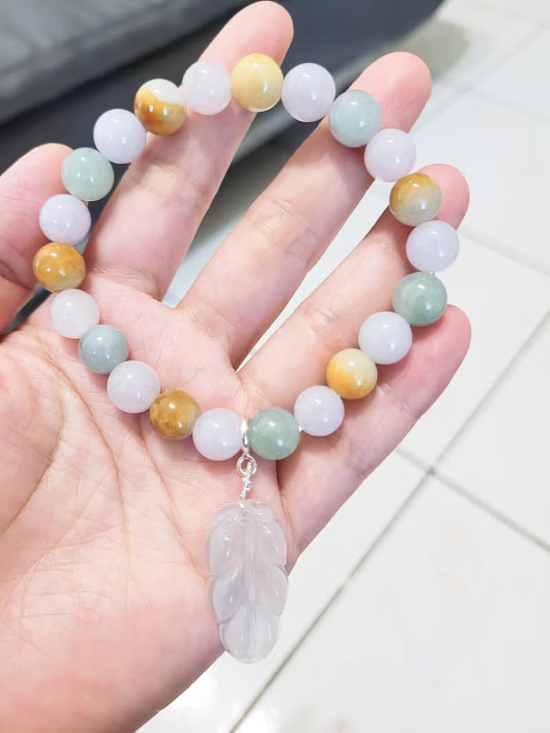 【純翠】天然翡翠  事業有成多寶冰珠手串