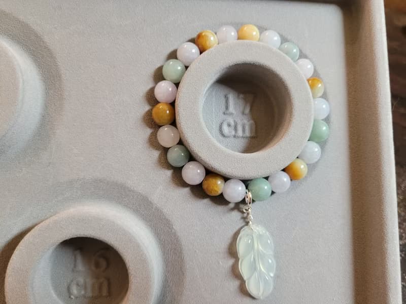 【純翠】天然翡翠  事業有成多寶冰珠手串