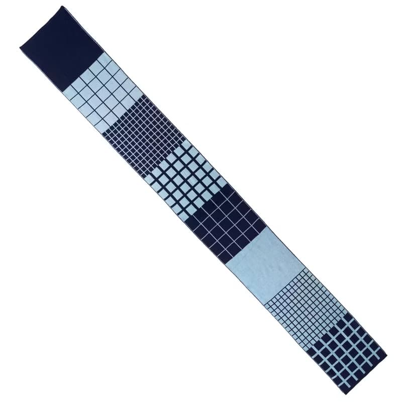 Blue scarf made of super soft merino wool. Best quality scarves for her or him