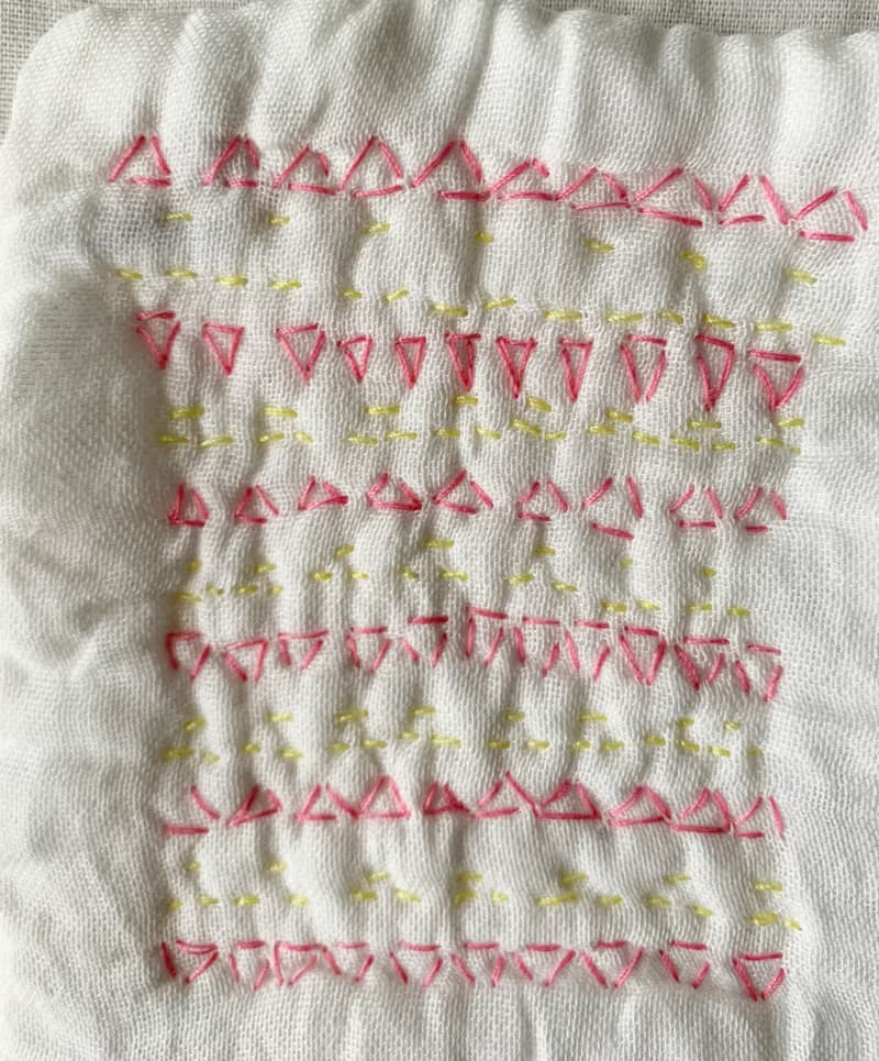 刺繡杯墊--咖啡與三明治