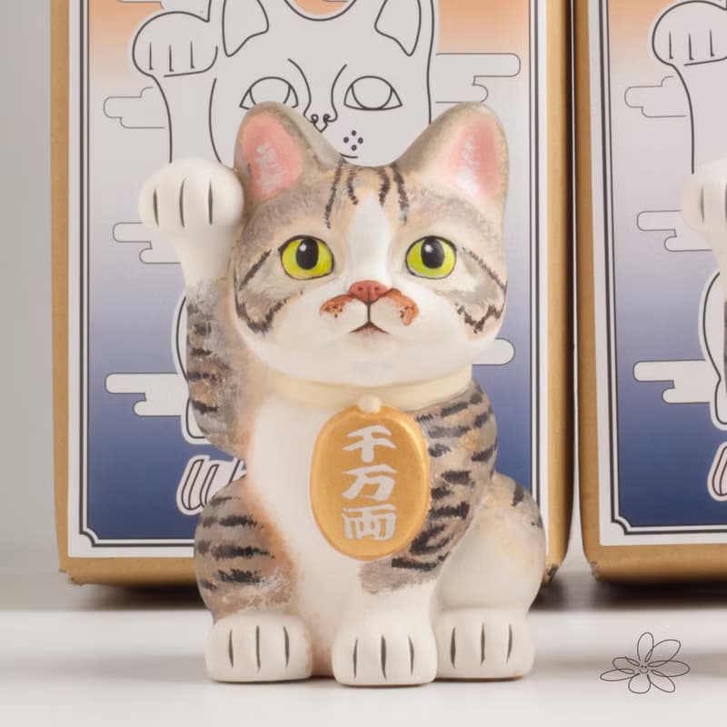 | woohuang | 水泥材質 | 預購選項  貓繪招財貓