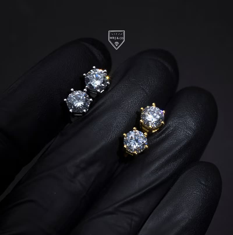 WBJ經典款六爪耳釘 925純銀實心