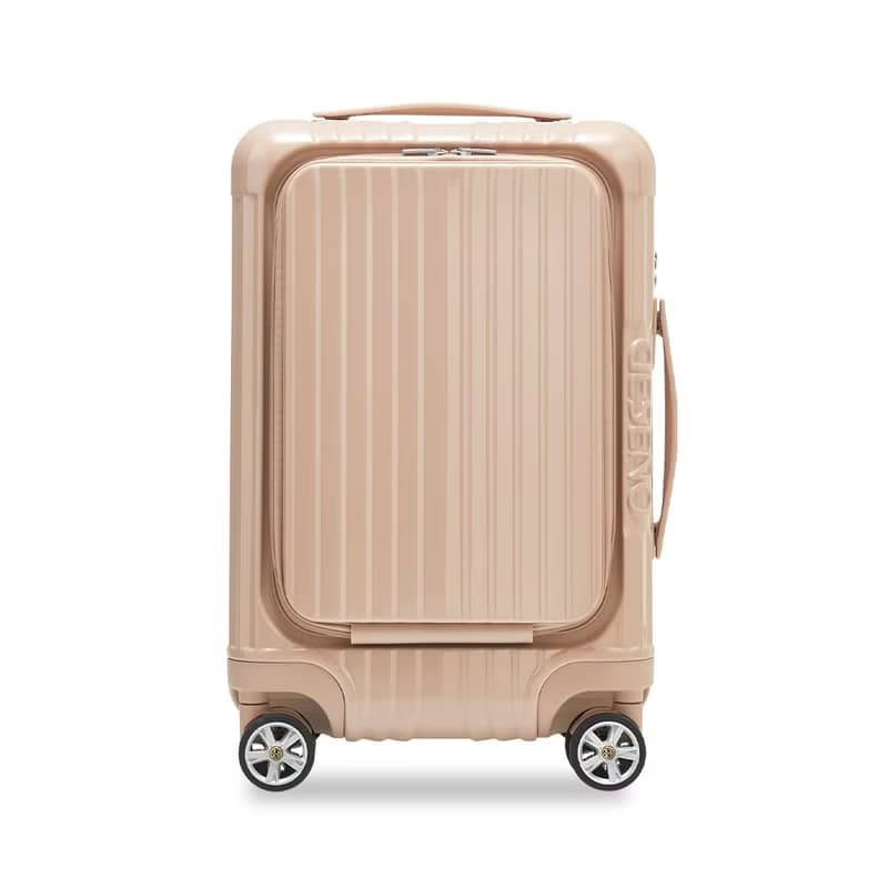 【Deseno笛森諾】尊爵傳奇V 20吋前開式拉鍊行李箱-奶茶