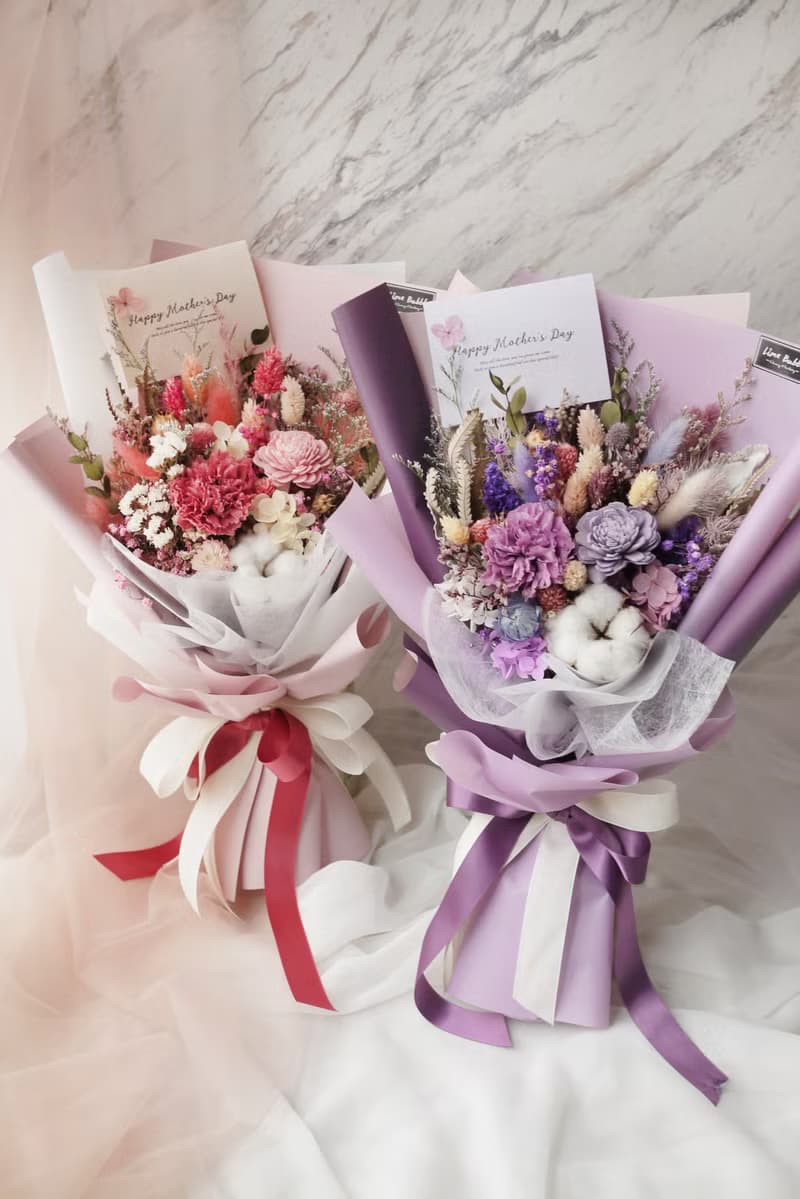 母親節不凋花康乃馨花束-粉 /不凋花/永生花