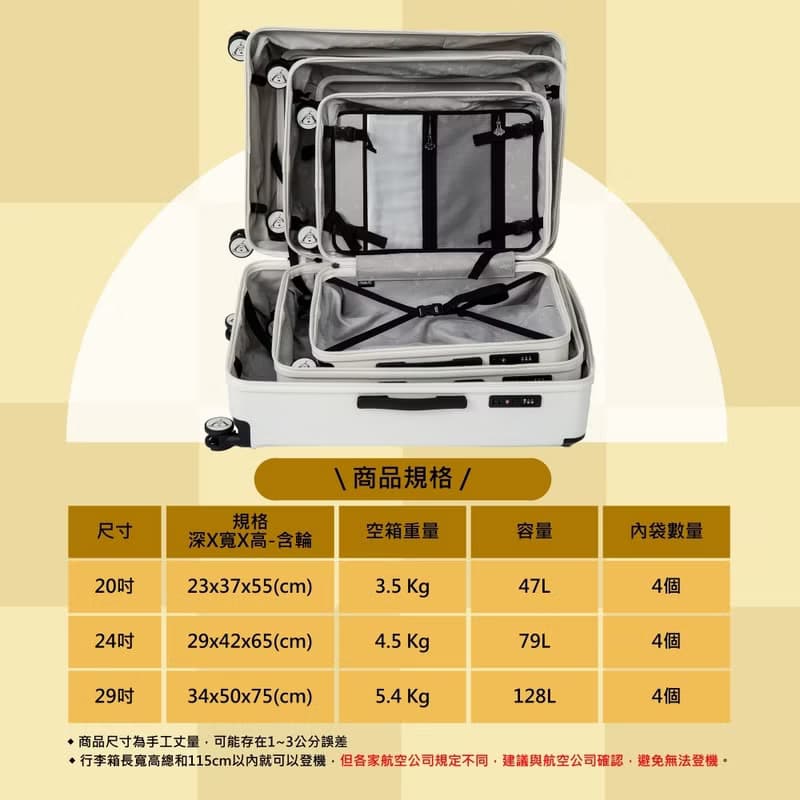 【Snoopy史努比】20吋雙開上掀行李箱/登機箱(海關鎖/2年保固)