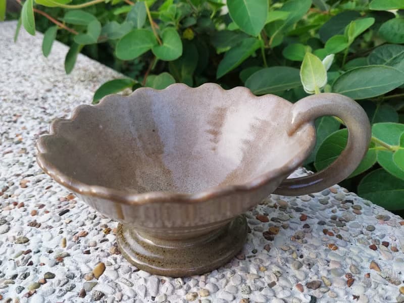 手作陶皿 | 花瓣陶盤 點心盤