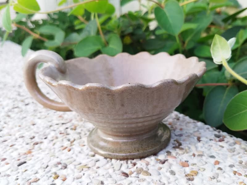 手作陶皿 | 花瓣陶盤 點心盤