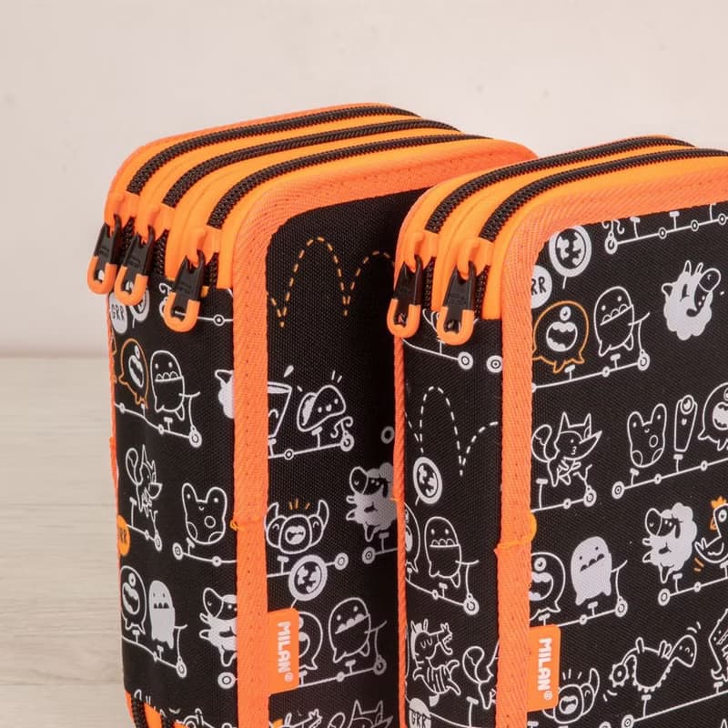 【MILAN】隨行畫筆袋著走 協力車小夥伴 3層式 生日畢業聖誕禮物