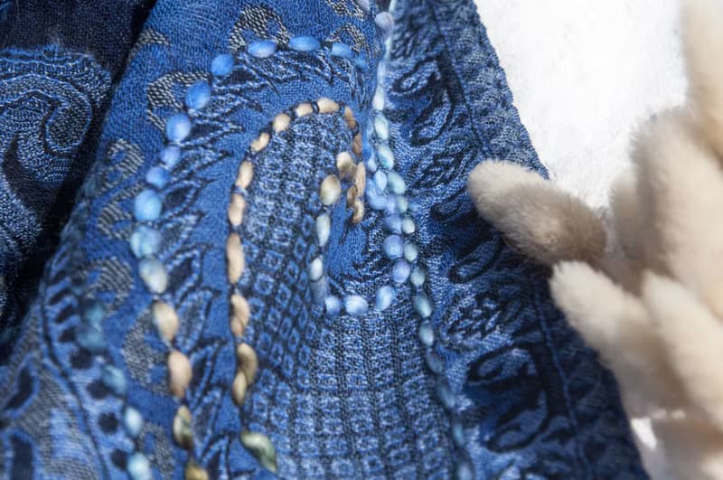 羊絨毯 刺繡毛毯 羊毛蓋毯 保暖披肩 針織 刺繡羊毛披肩/針織圍巾/刺繡圍巾/羊絨披巾/喀什米爾Cashmere-花