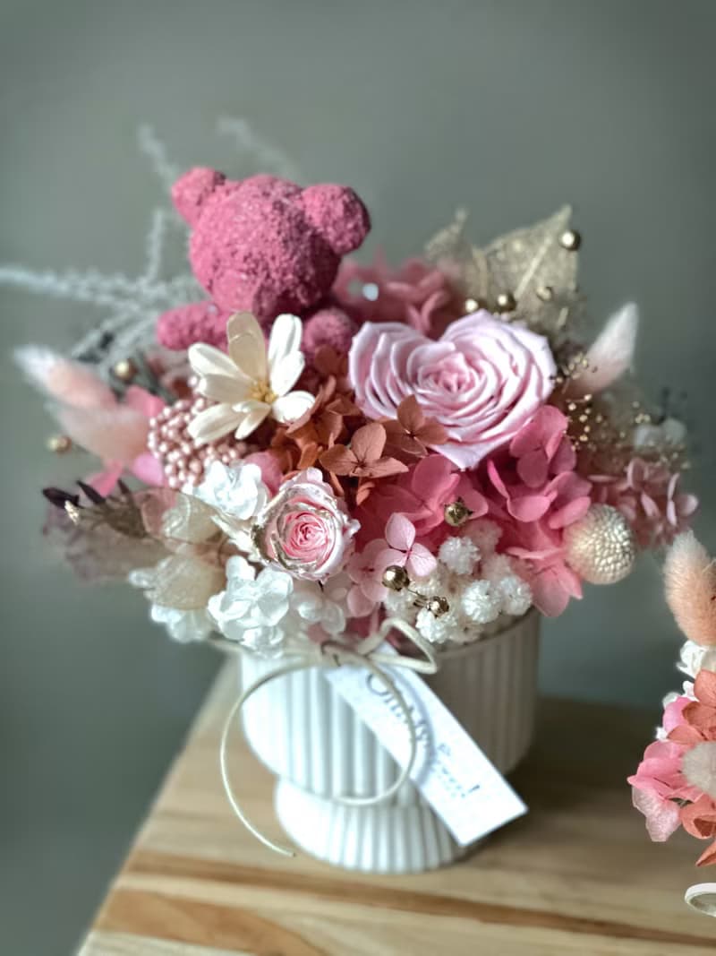 玫瑰之心 永生花系列 暖心粉