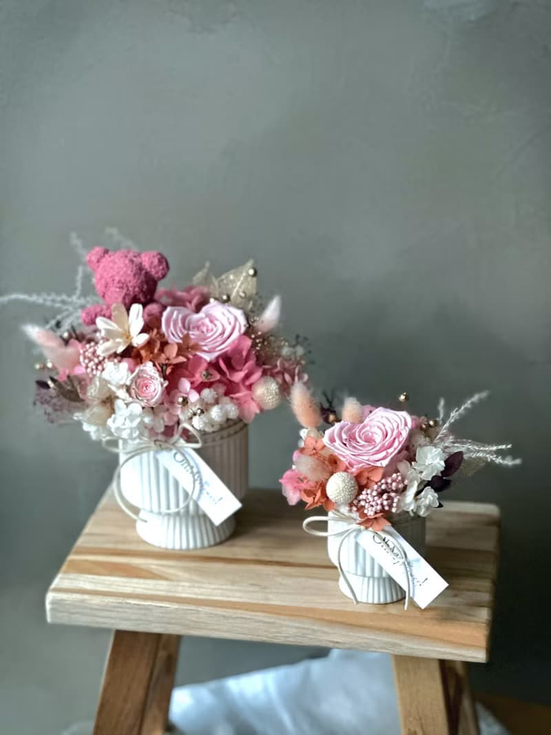 玫瑰之心 永生花系列 暖心粉