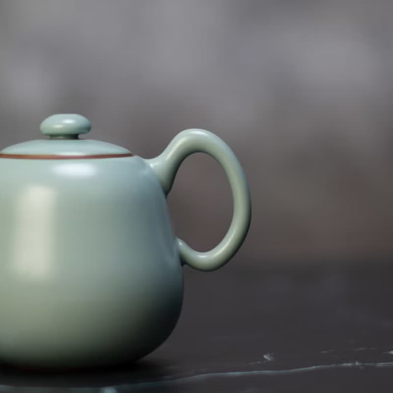 陶作坊│懷汝滿足壺(不含杯)_粉青