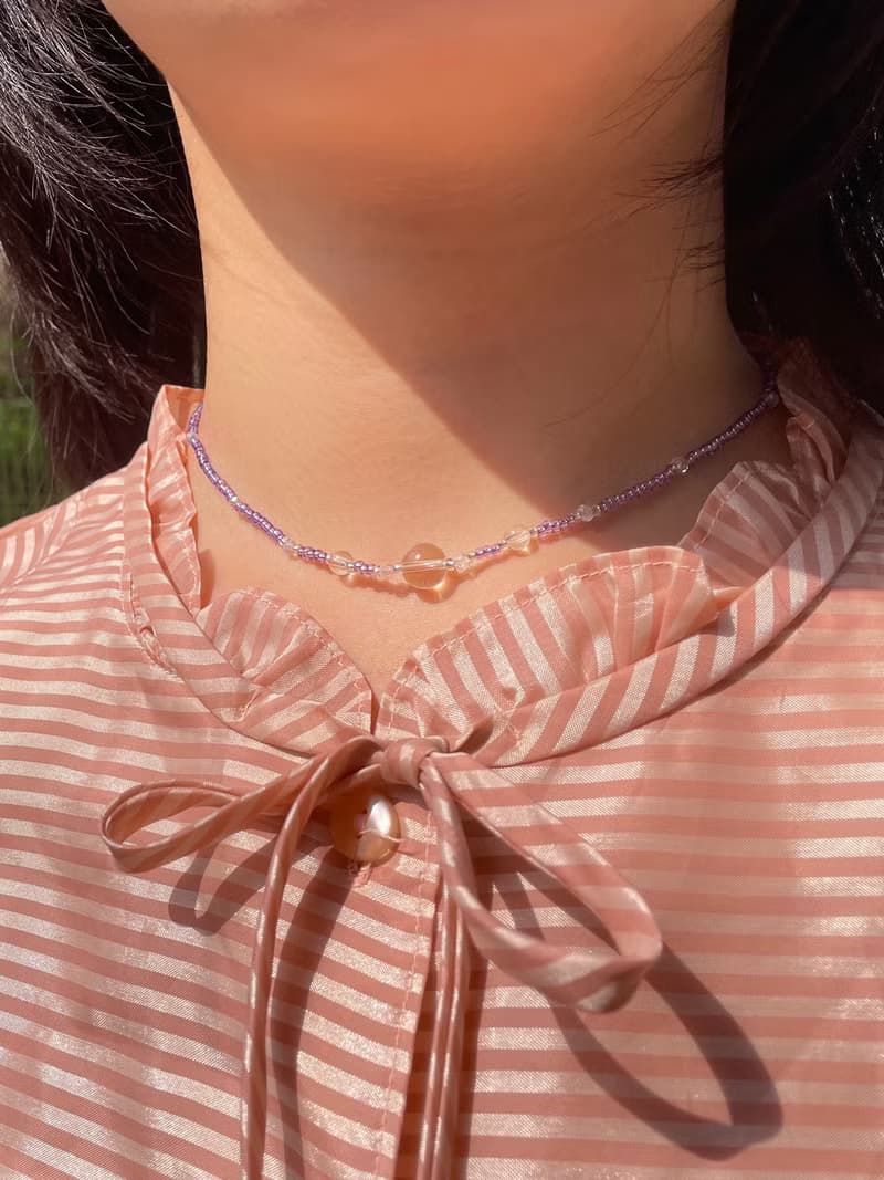 Fruit & Vegetable Collection - 022 Grape Crystal Necklace