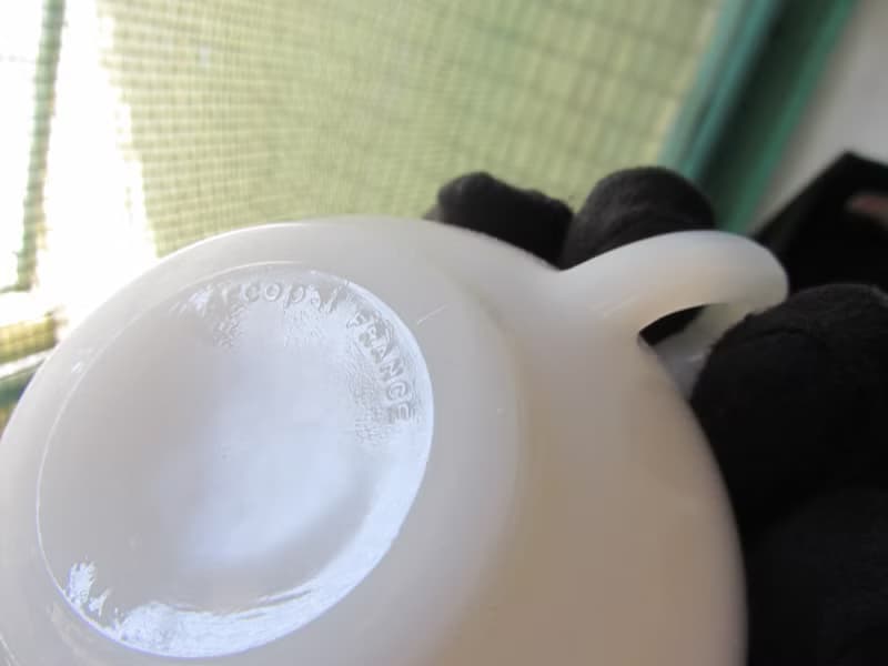 【老時光 OLD-TIME】早期法國製玻璃咖啡杯盤組(六杯+六盤)