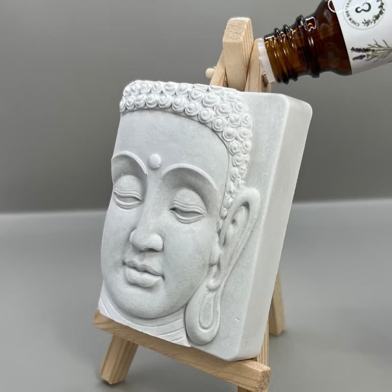 清水模軟裝設計 佛像擺飾(一)香氛擺件 水泥軟裝 附木架