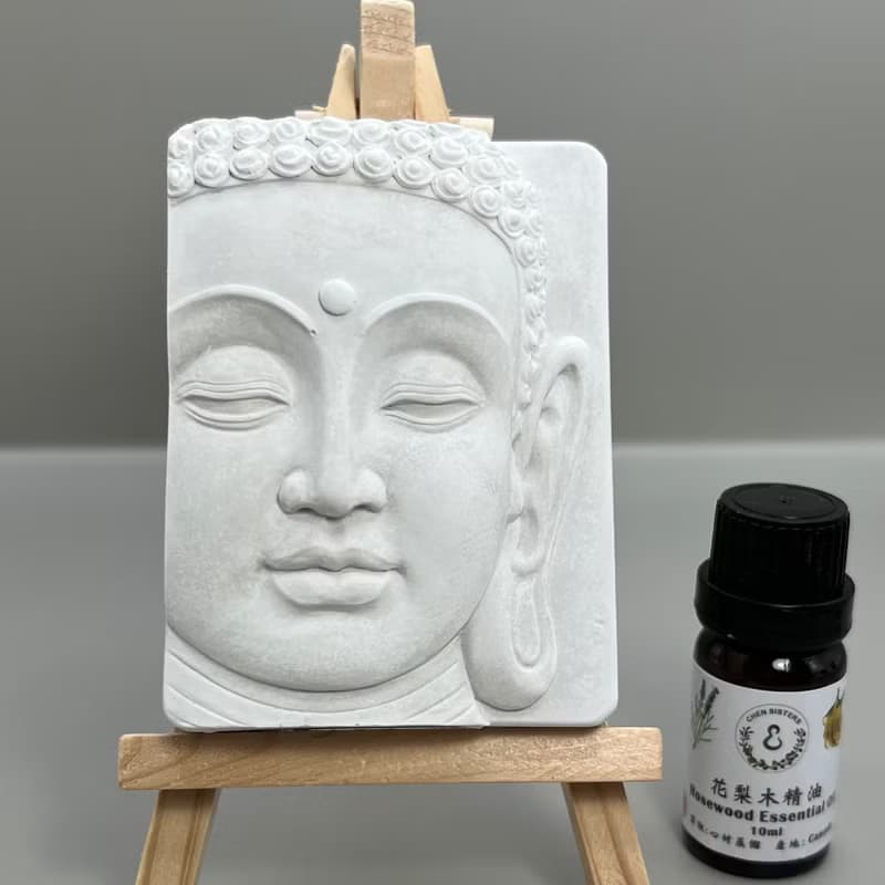 清水模軟裝設計 佛像擺飾(一)香氛擺件 水泥軟裝 附木架