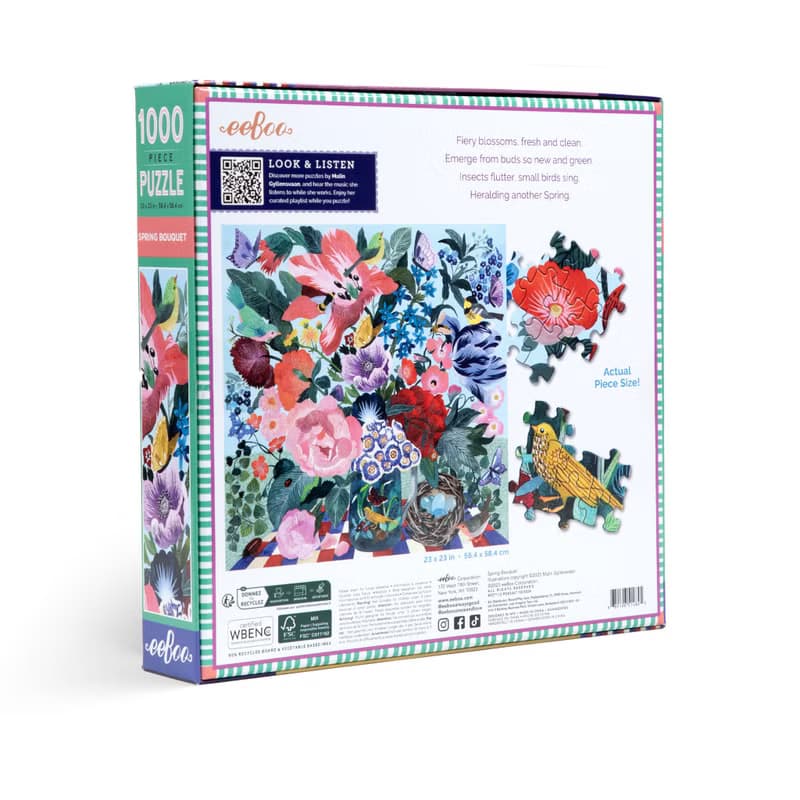 eeBoo 1000片拼圖 - Spring Bouquet 1000 Piece Puzzle 春天花束