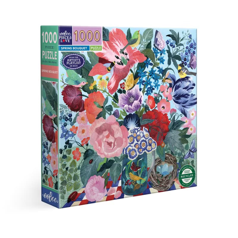 eeBoo 1000片拼圖 - Spring Bouquet 1000 Piece Puzzle 春天花束