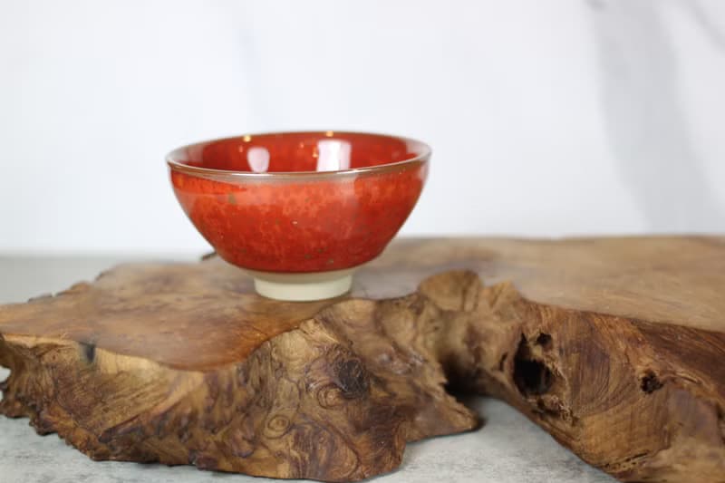 【送禮好物】胭脂 結晶釉茶杯 茶碗 鶯歌陶藝名家葉敏祥作品