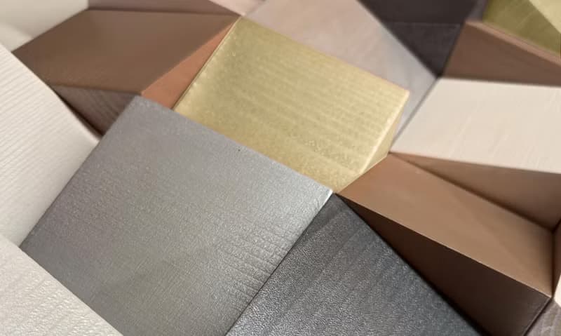 手工木質3D方塊馬賽克壁掛雕塑 金色 銀色 香檳色 白色