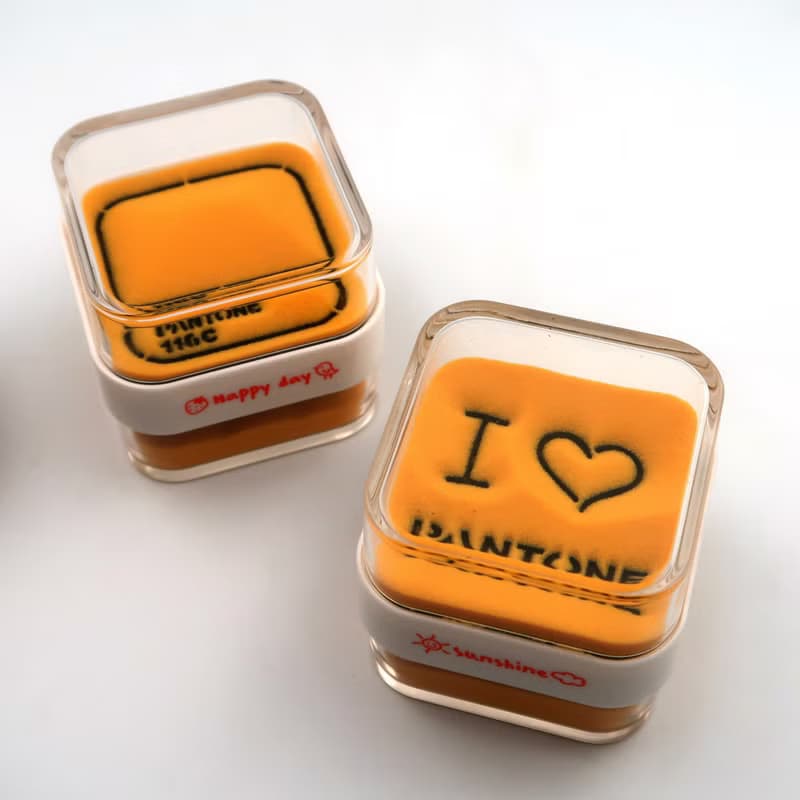 【聖誕節快速出貨】色票限定禮品PANTONE116黃色/雙面沙漏