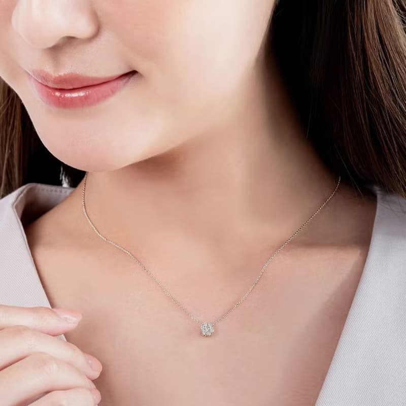 雙11 京華鑽石 亮點 10K 天然鑽石 共0.20克拉 輕珠寶鑽石項鍊