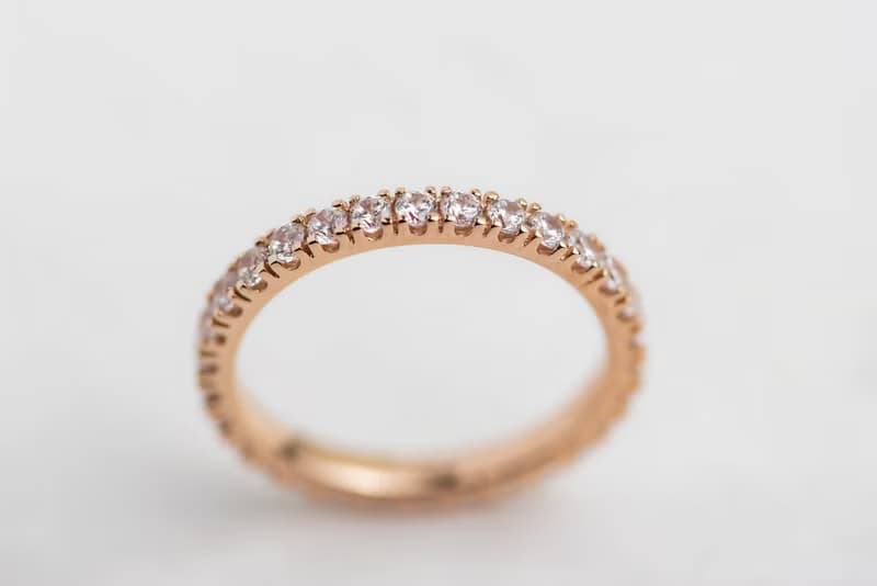 【日常婚戒】Your Wedding Band 鑽石線戒 • 純銀厚鍍18K金