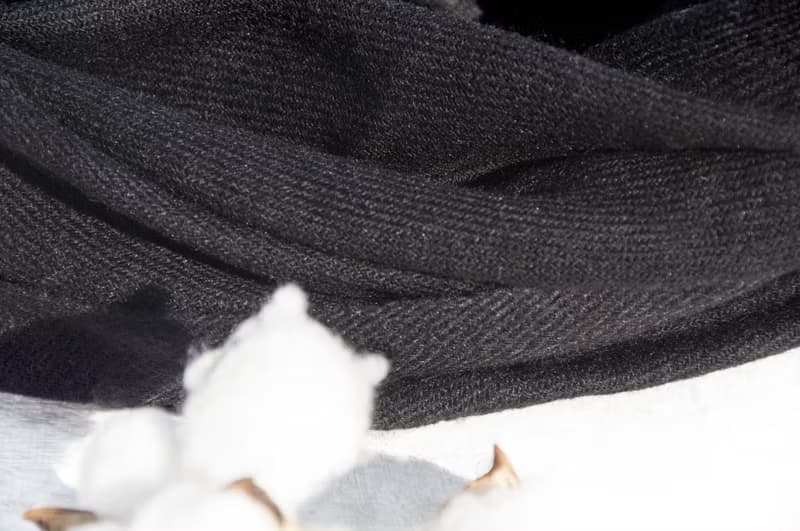 喀什米爾Cashmere/羊絨圍巾/純羊毛圍巾披巾/戒指絨披肩-時尚黑色