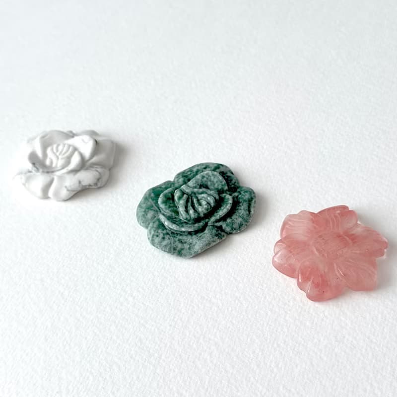 白松石|綠點石|櫻桃晶|雕花擺設 辦公室家中療癒