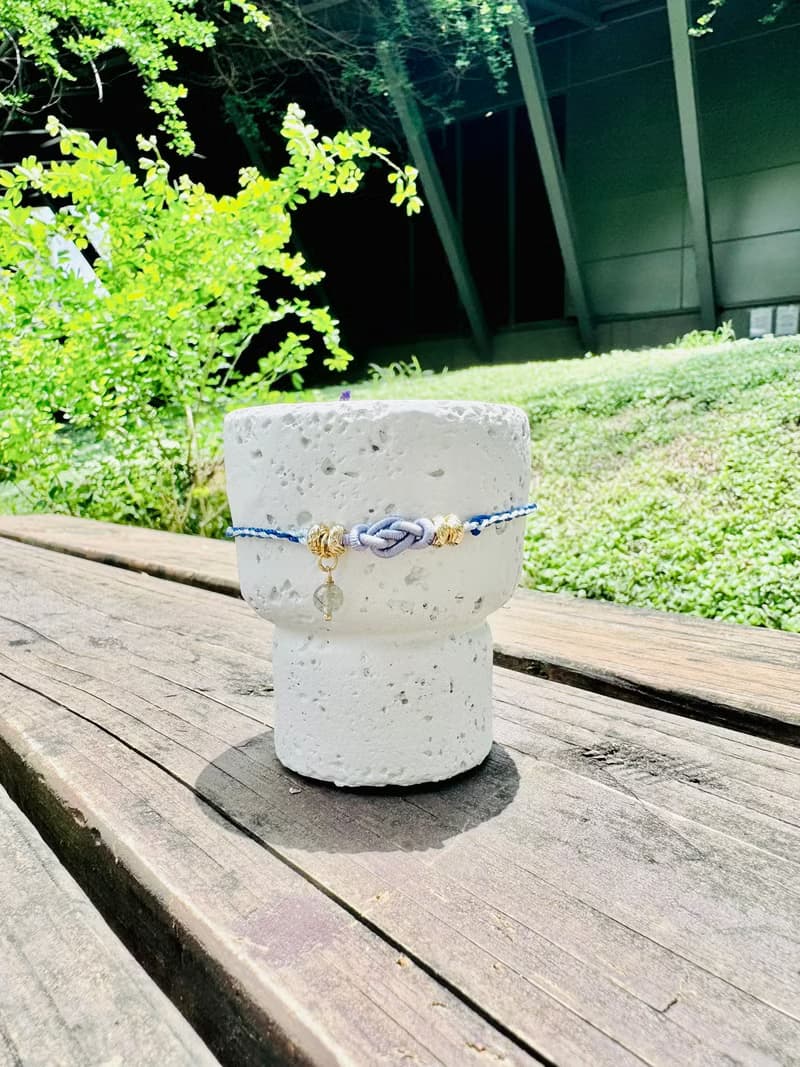 【Rose Tree】一杯好運。水晶繩結手鍊與魔法藥草香氛蠟燭