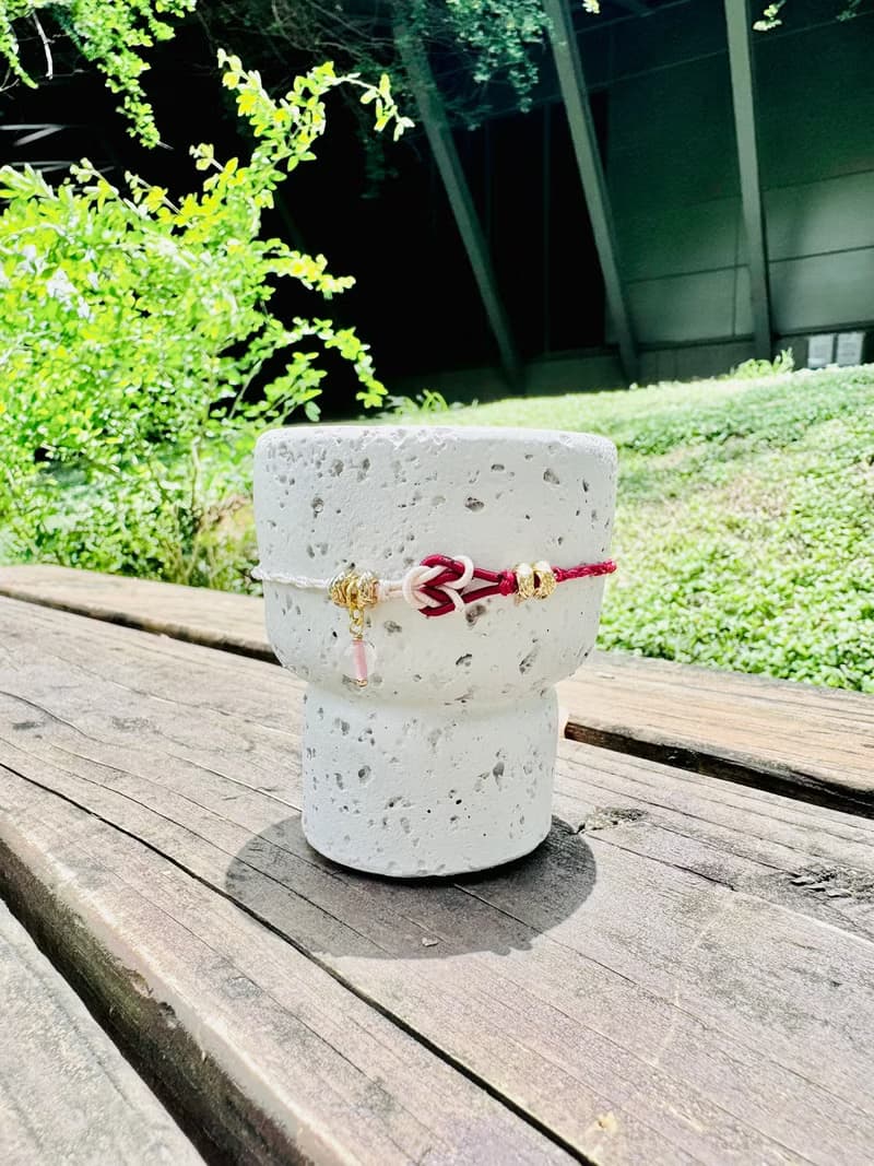 【Rose Tree】一杯好運。水晶繩結手鍊與魔法藥草香氛蠟燭