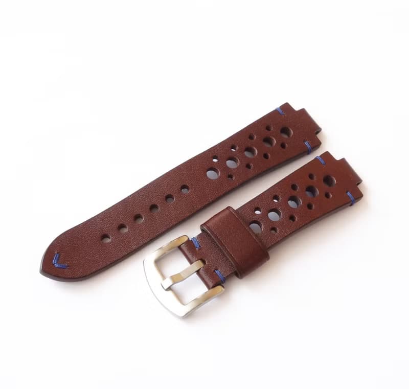 棕色運動表帶 用於ORIS Aquis 真皮 Oris表帶