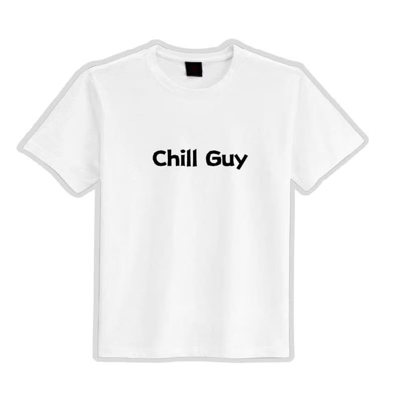Chill Guy 搞笑 文創 衣服 T恤 黑T 童裝 純棉 吸濕排汗 涼感衣