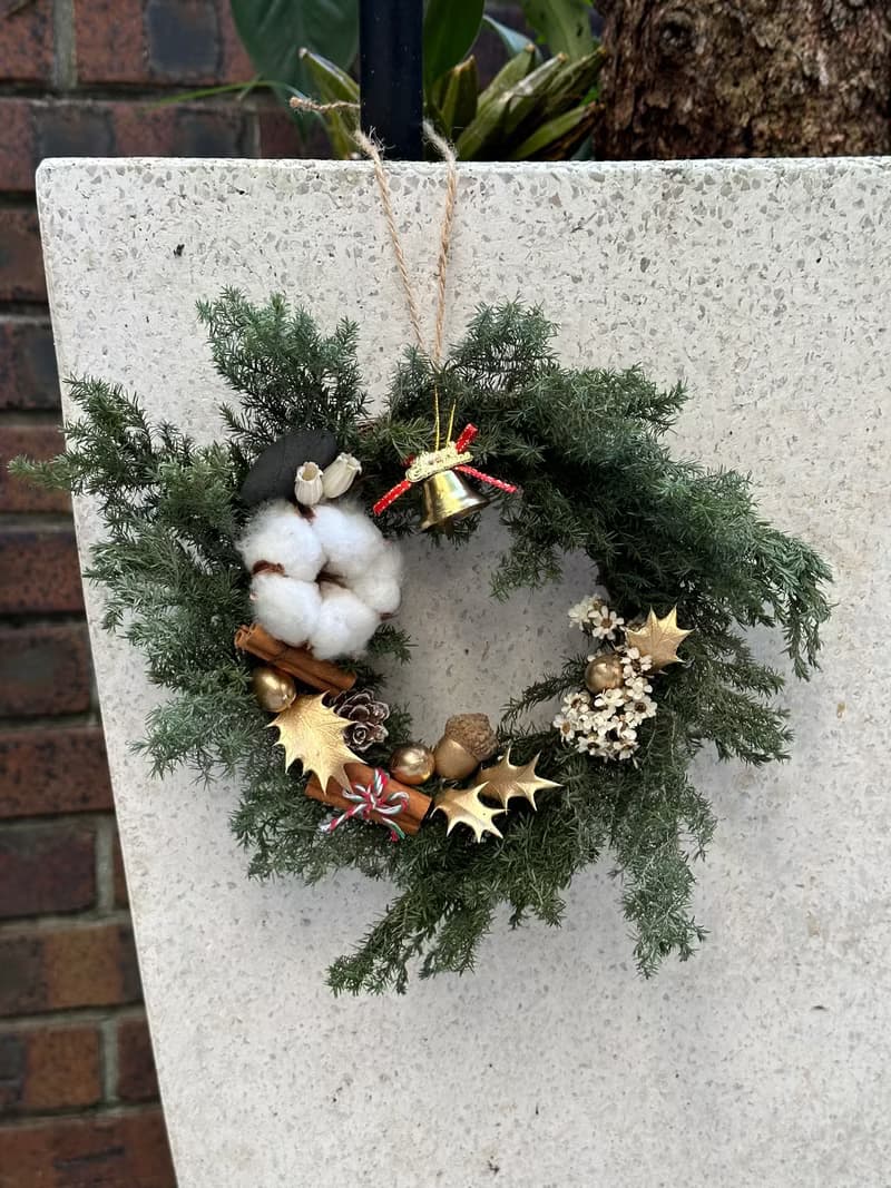 永生聖誕花圈 手作材料包 贈教學影片(聖誕 交換禮物 xmas