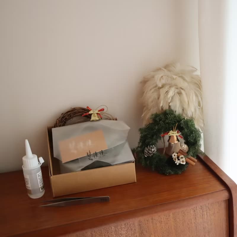 永生聖誕花圈 手作材料包 贈教學影片(聖誕 交換禮物 xmas