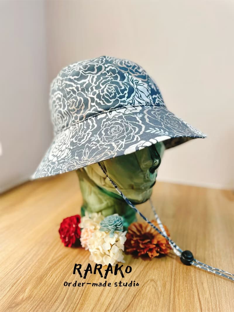 RARAKO樂子-手工帽/情侶漁夫帽/親子遮陽帽-希望之時 銀曜灰
