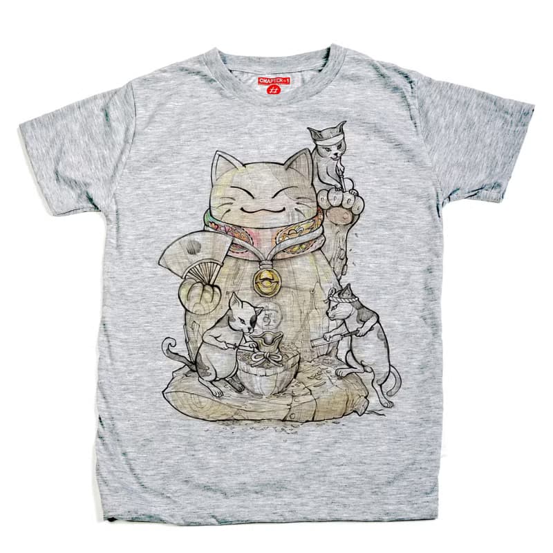 Maineiki Neko  unisex men woman cotton mix Chapter One T-shirt