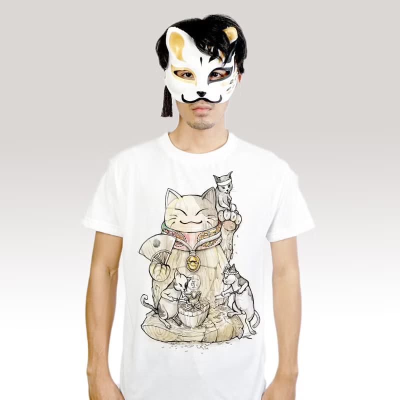 Maineiki Neko  unisex men woman cotton mix Chapter One T-shirt