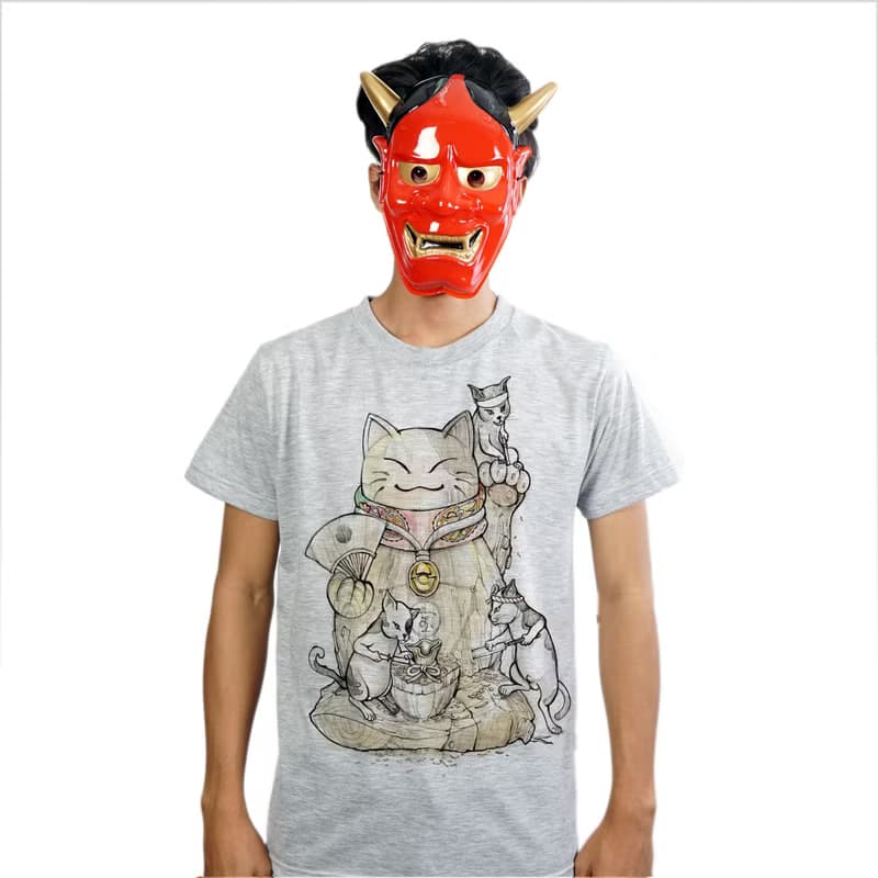 Maineiki Neko  unisex men woman cotton mix Chapter One T-shirt