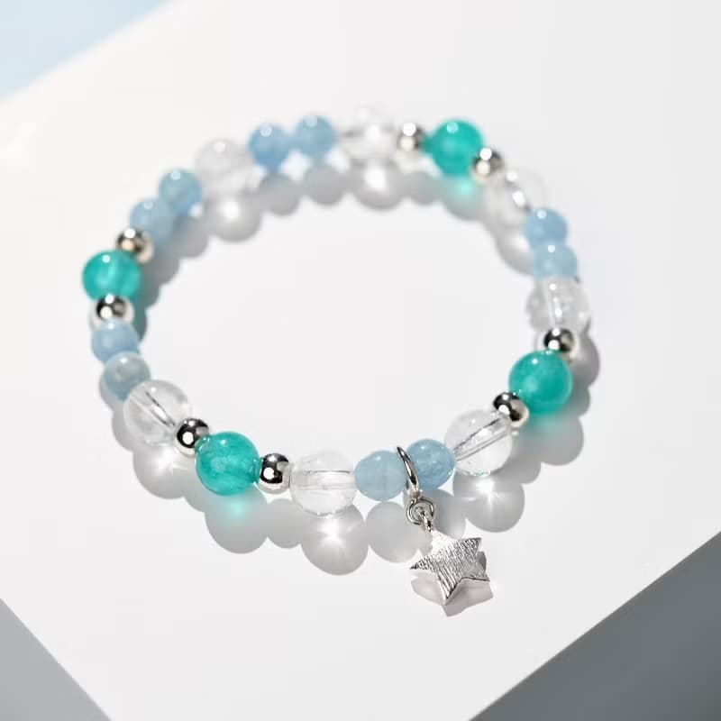 冰雪奇緣系列-冰晶兒童手鍊/手工串珠| 親子款