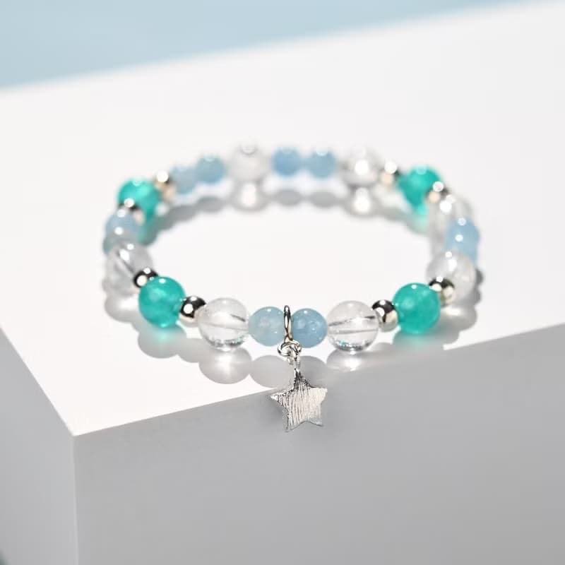 冰雪奇緣系列-冰晶兒童手鍊/手工串珠| 親子款